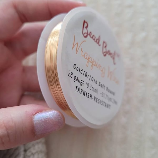 Gold Plated Non Tarnish Beading Wire for Craft Supply Copper Wire ...
