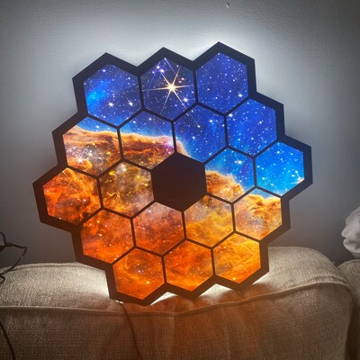 Galaxy LED Wall Art Sign, Light-up Sign, Outer Space, Neon Like, Wall ...