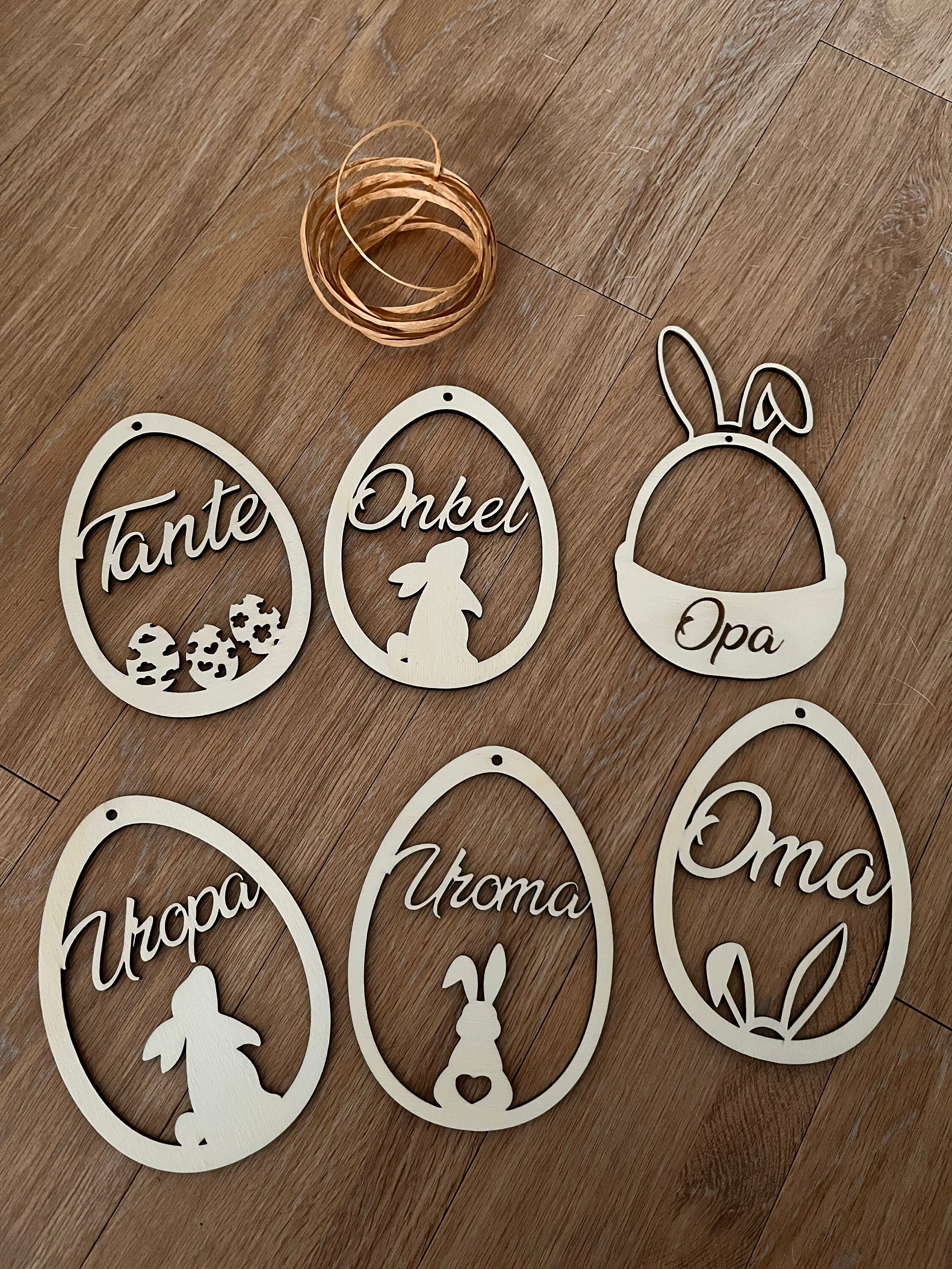 Easter decoration personalized made of wood | Easter gift | Easter pendant with name | Easter | Easter pendant | Wooden pendant | Easter basket | Easter basket