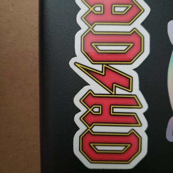 ADHD Waterproof Vinyl Sticker AC/DC Style - Etsy