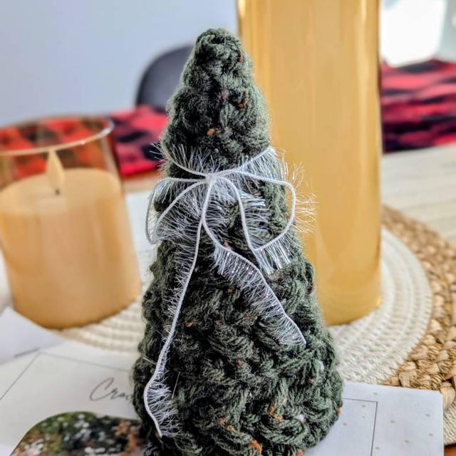 A customer's finished Wheat Stitch Tree Crochet Pattern + Video