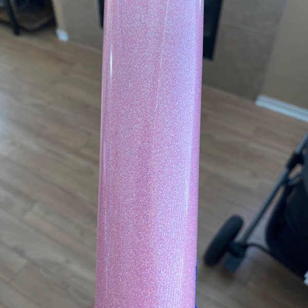 Petal Pink Glitter Heat Transfer Vinyl 12x20