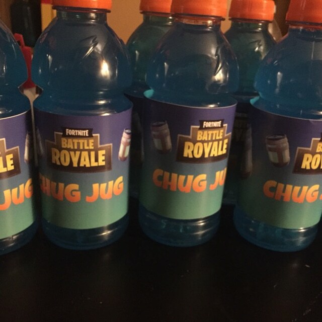 Fortnite Chug Jug Printable Bottle Labels | Etsy