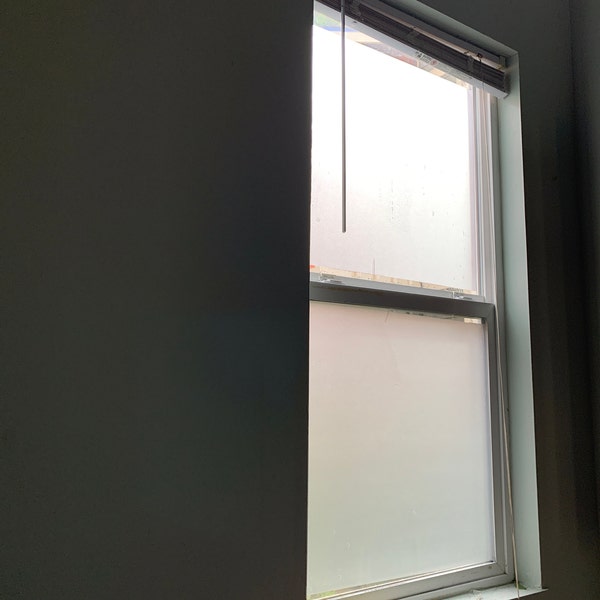 Privacy Decorative Window Glass Frost Static Cling Adhesive Reusable ...