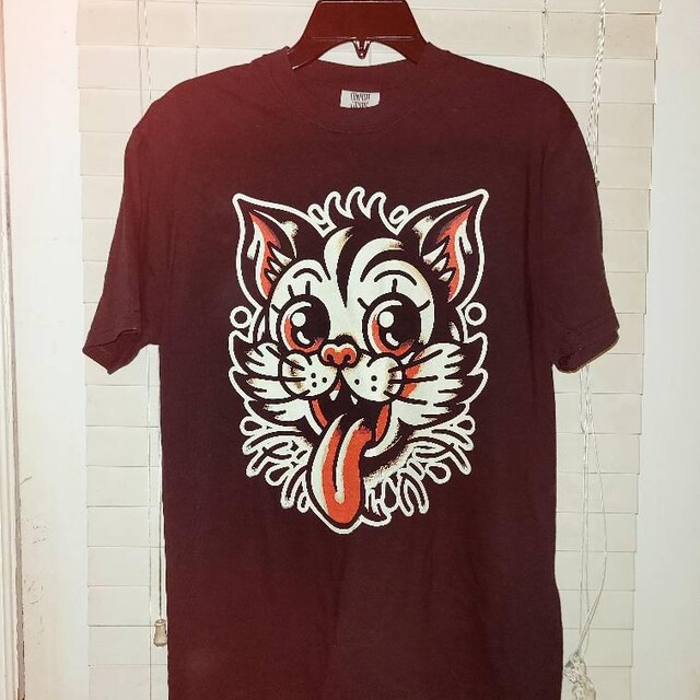 Tattoo Shirt Rockabilly Cat Tee American Traditional Tattoo Tee