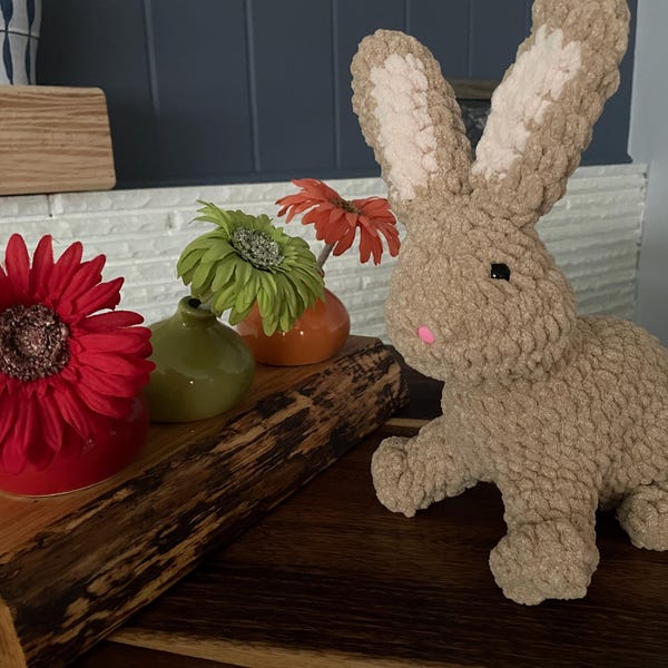 Sew Realistic Rabbitears Honey Bunny the Realistic Rabbit Crochet Pattern · Amigurumi Tutorial ...