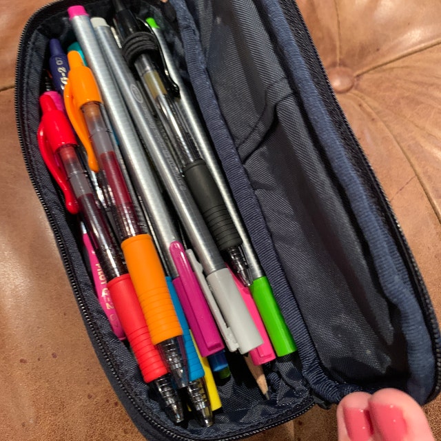 jxfwels Pencil Case Pencil Pouch Pencil Bag PU Leather Pen Case Small Zipper Pouch for Pencils, Pens, Markers, Makeups, Change - Green