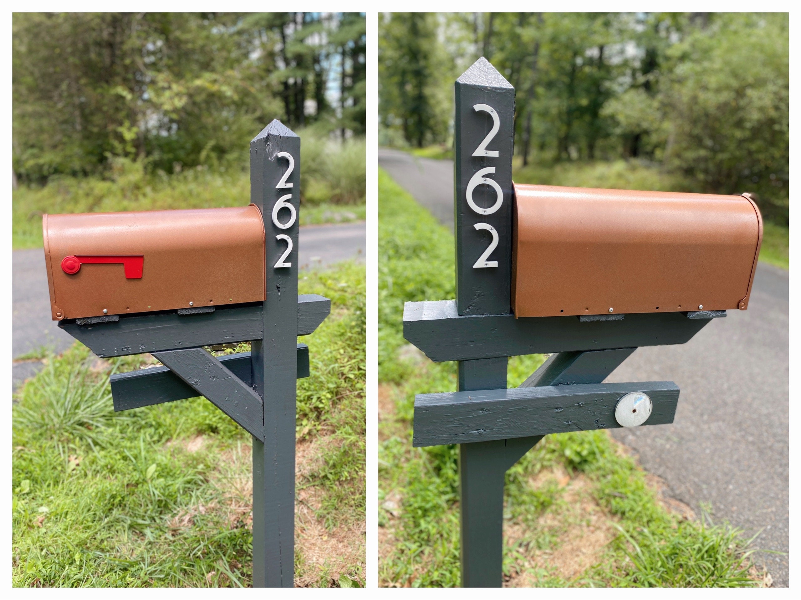 3 inch Art Deco Apartment House or Mailbox Post Numbers Letters
