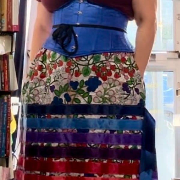 Black Cow Hyde Ribbon Skirt - Etsy