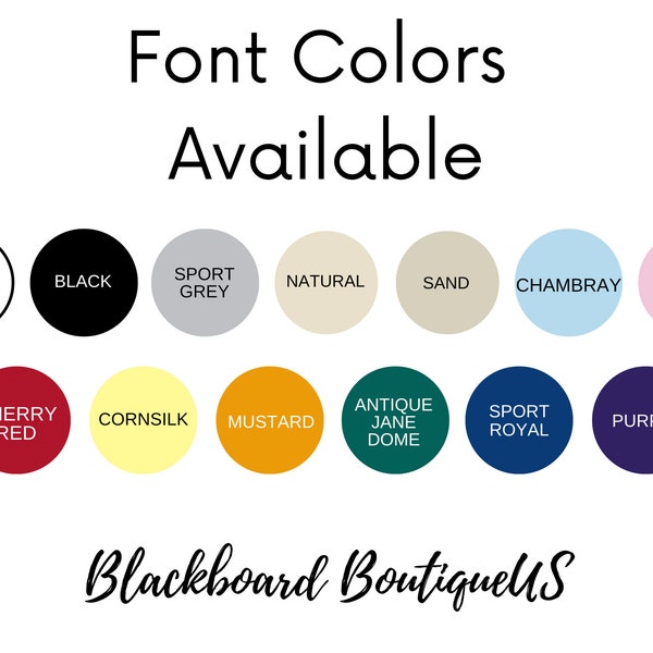 Editable Gildan Color Chart, Gildan 5000 Color Chart, Gildan 2000 Canva