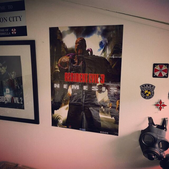 Panneau de signalisation en métal « Welcome To Raccoon City Home Of Umbrella Corporation » - Décoration murale de cuisine - 20,3 x 30,5 cm