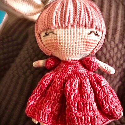 PDF PATTERN Amigurumi Bunny Marshmallow, Crochet Doll Rabbit, Stuffed ...