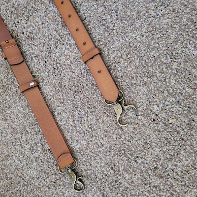 Groomsmen Gifts X Style Personalized Natural Leather Suspenders ...
