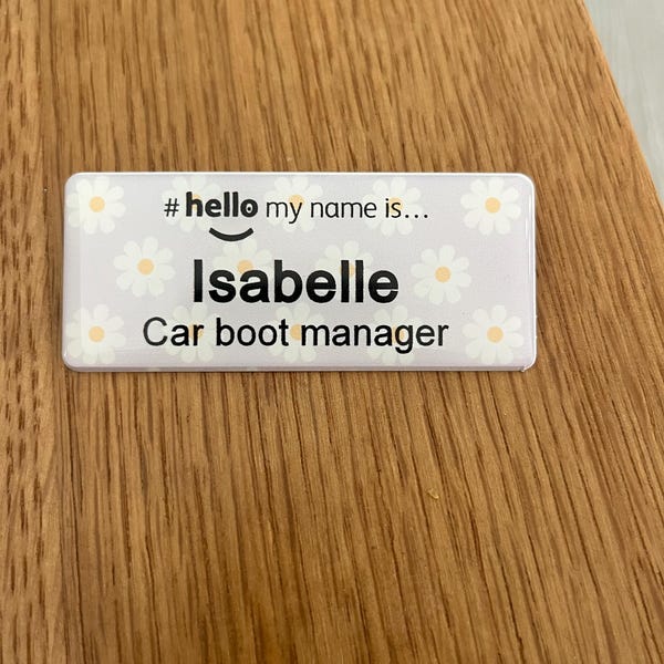 Your logo company logo here personalised professional name badge