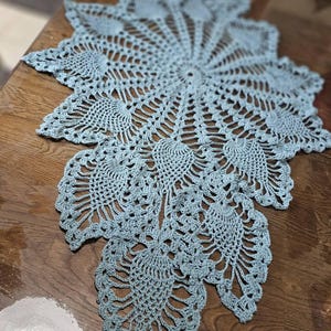 Oval Doily Crochet Pattern, Crochet Table Runner Patterns