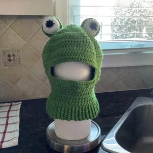 Crochet Pattern Frog Balaclava to Cover Helmet *ENGLISH* - Etsy UK