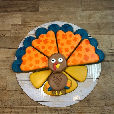 Thanksgiving Turkey Platter Cookie Cutter 5-piece Set - Etsy