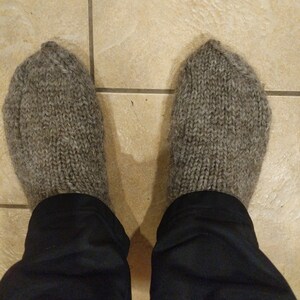 Organic Wool Russian Socks. Chunky Hand Knitted Socks. Pure | Etsy