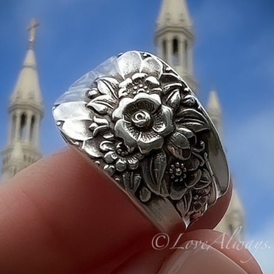 Spoon Ring the april Spoon Ring 1950 Handmade From Authentic, Vintage ...