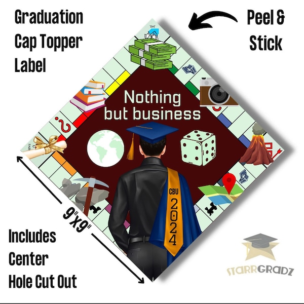 Graduation Cap Topper/ Business - Etsy