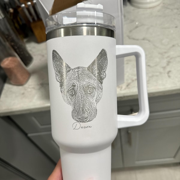 Cool Dog Father Photo - Personalized Custom Tumbler main image 0