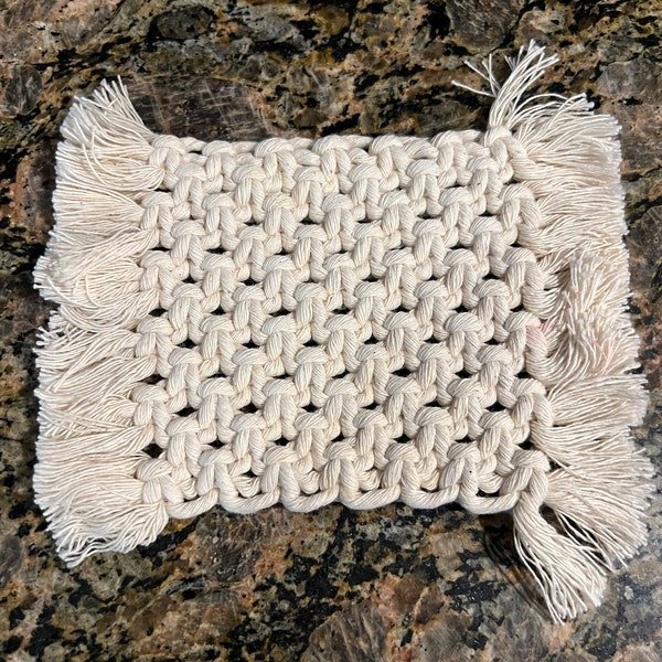 Macrame Coasters | Mug Rugs | Home Decor | Fall Decor | Trendy ...
