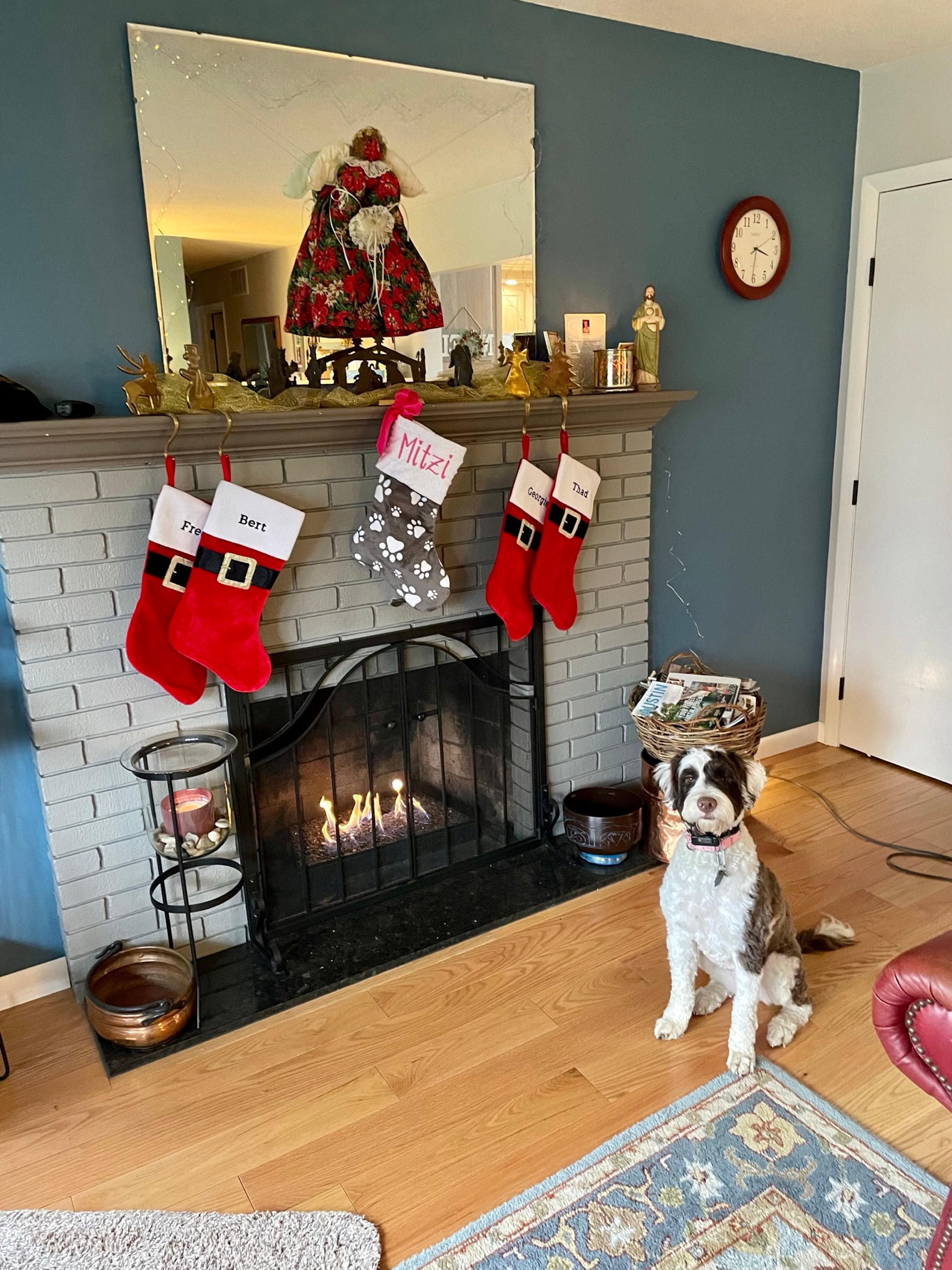 Paw Print Dog Stocking, Dog Christmas Stocking, Paw Print Christmas Stocking, Personalized Pet Christmas Stocking, Dog Christmas Stocking