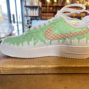 Ice Cream Drip Air Force 1s | Ice Cream Custom Sneakers | Custom Air Force 1s | Personalized Sneakers