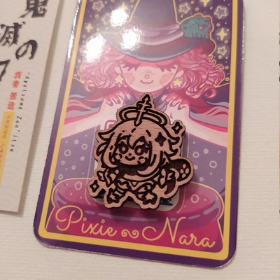 Paimon Wood Pin Genshin Impact Pin Laser Etched Wood Pin - Etsy