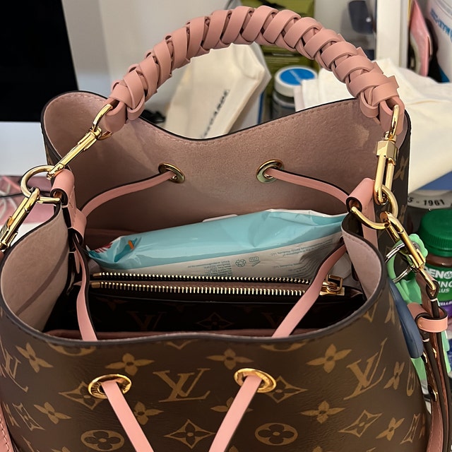 編み込みレザートップハンドルストラップ | Louis L V ネオノエ