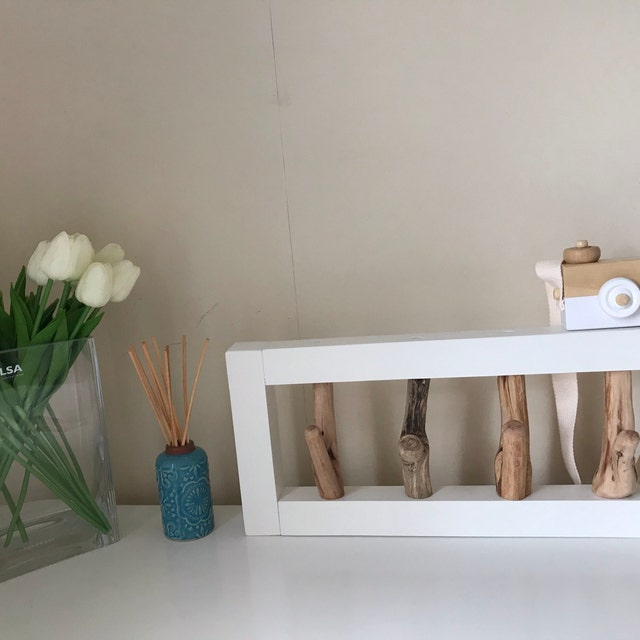 Set Di 9 Ganci Da Parete Tema Spiaggia In Legno E Ferro | Appendiabiti Stile Marino Per Borse E Asciugamani | Decorazione Rustica Per Casa E Hotel - Foto 3