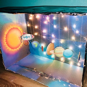 SOLAR SYSTEM diorama DIY Set Instant Download Includes Instructions and ...