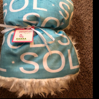 Personalized Baby Blanket Faux Fur Minky Lovey Name Blanket Baby Gift ...