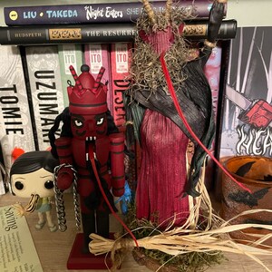 Crone Witch Corn Husk Folk Art Doll Fall Halloween Decor - Etsy