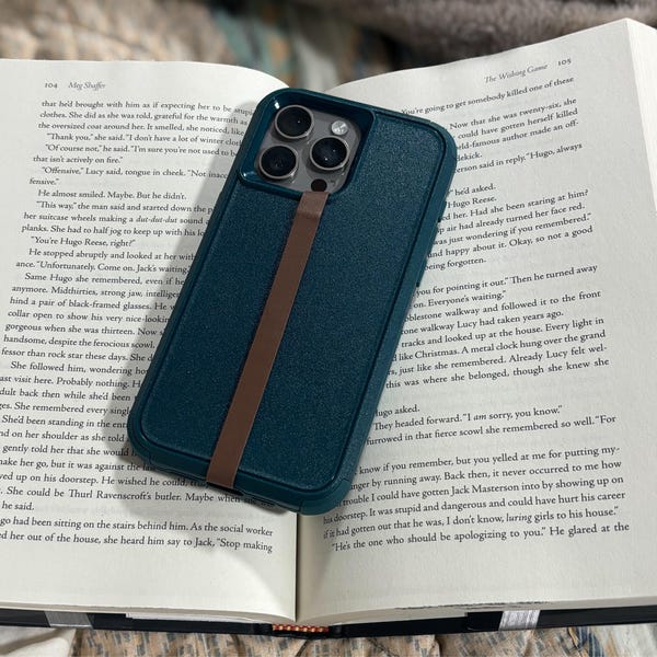 Signature Stripe Loop Leather Phone Holder main image 1