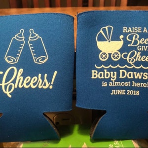 Baby Shower Koozies Koozie Gifts (90081) Give A Cheer, Boy, Little Man