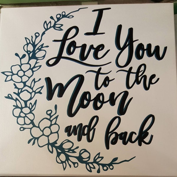 I Love You to the Moon and Back SVG Cut File |baby Svg | Silhouette ...