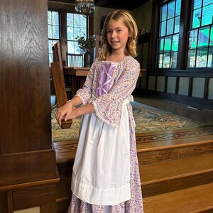 purple colonial dress Girls Colonial Dress 18th Century Costume by TmdkHandmadeDesigns, $70.00