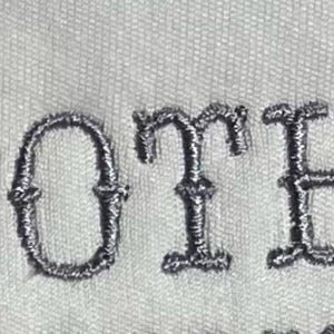 Hana Embroidery Font Dst/exp/jef/hus/vip/vp3/xxx 15 Sizes Small to