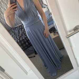 Dusty Blue Bridesmaid Dress Infinity Dress Periwinkle Convertible Infinity  Dress Dusty Blue Prom Dresses Maternity Dress Plus Size & Regular - Etsy