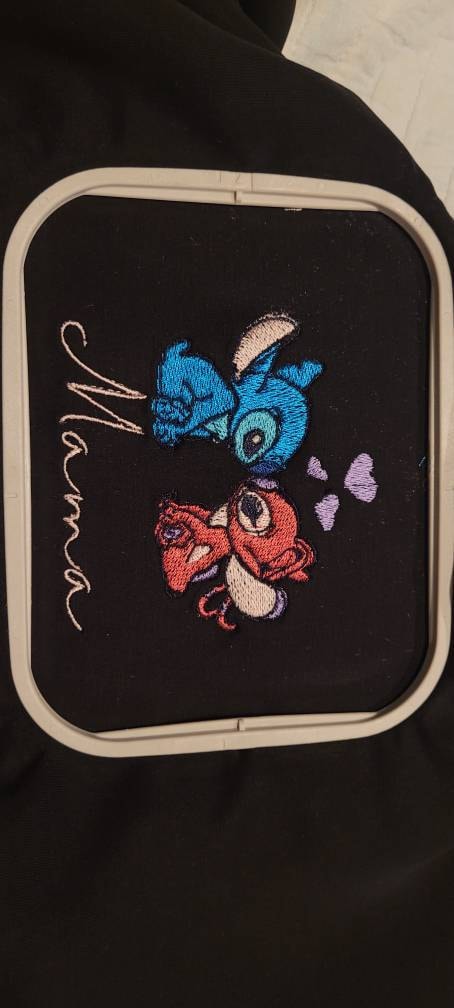 Customer photo for 10 Mama Embroidery fonts bundle