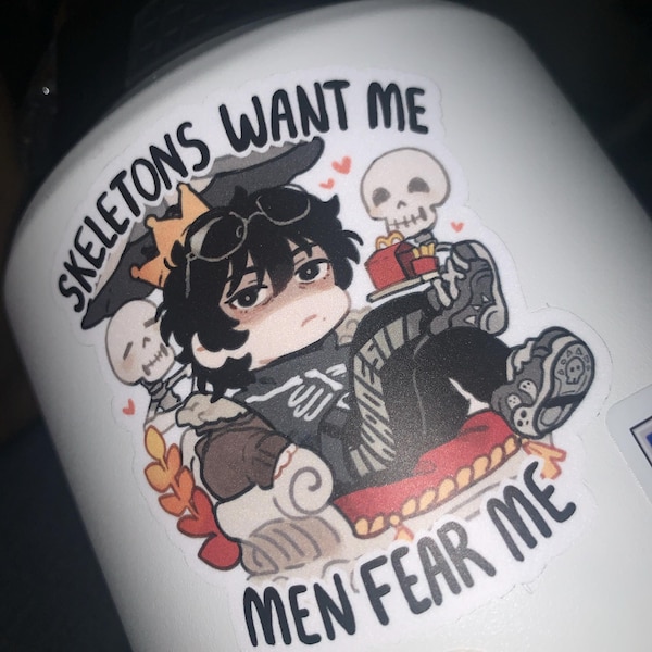 Percy Jackson - Nico Di Angelo Skeleton Sticker [PRE-ORDER] - Etsy