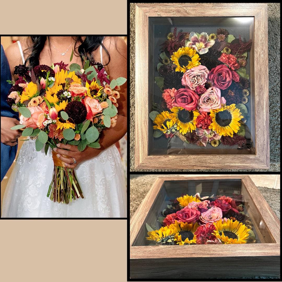 Preserved flowers from Monica's etsy review