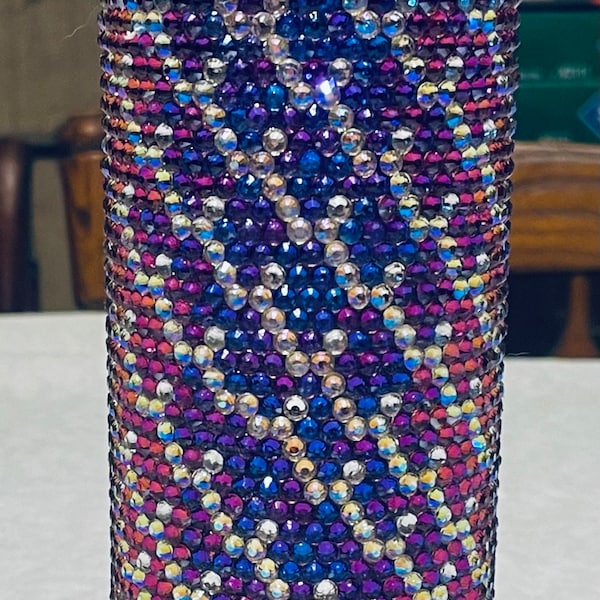 Ombre Sublimation Rhinestone Pattern 20 Oz. Skinny 49 Stones Wide Ss20 ...