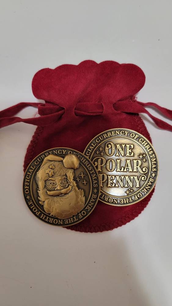 North Pole Polar Pennies Good Behaviour Coins Santa Coins christmas eve box fillers stocking filler