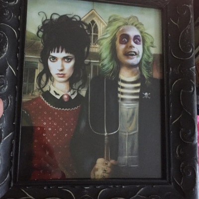 Beetlejuice American Gothic Portrait Illustration Art Print Fan Art ...