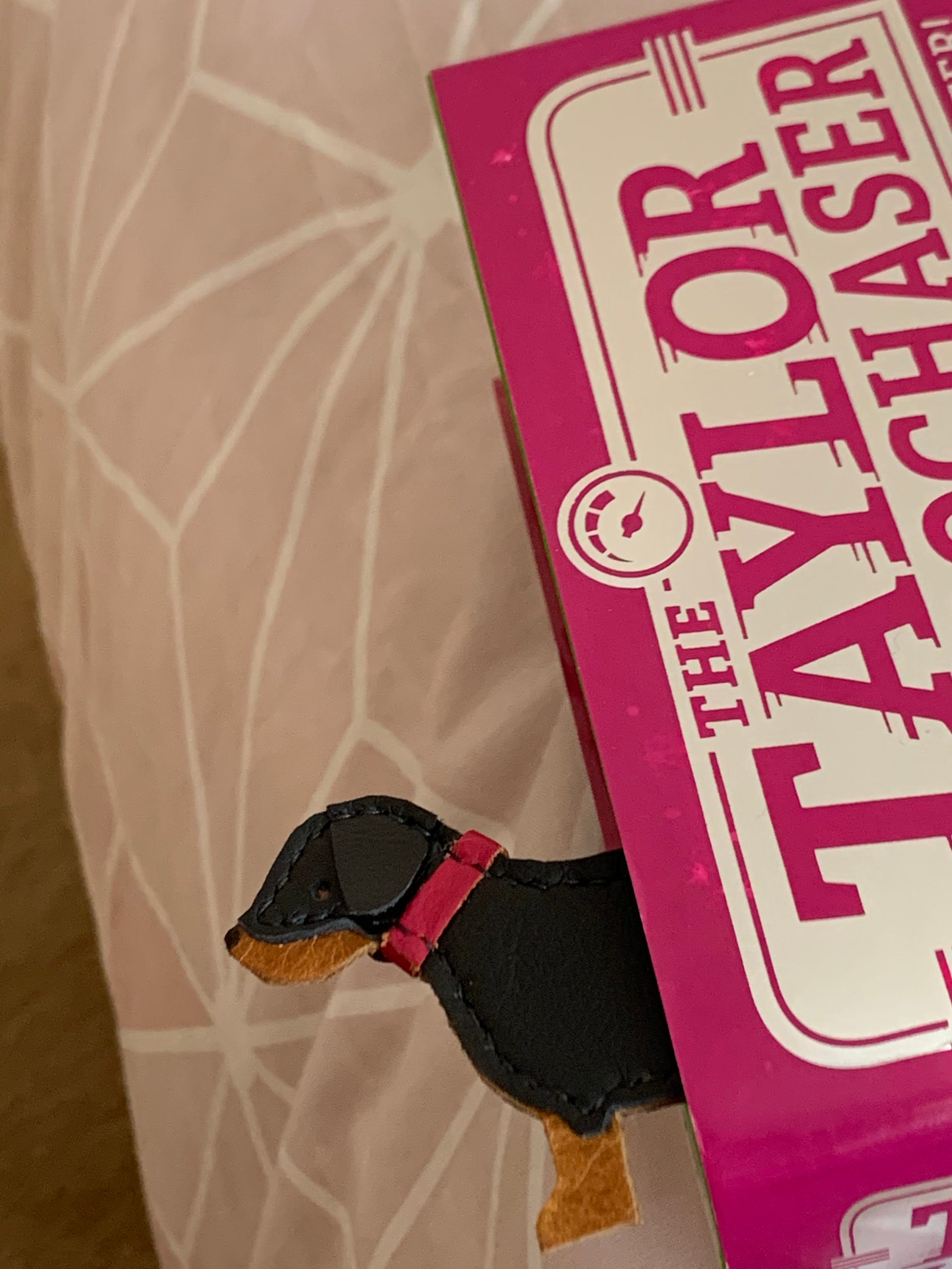 Sausage Dog Bookmark, Custom Leather Bookmark, Miniature Dachshund Gift, Christmas gift,Dog Bookmark, Dapple Dachshund Bookmark, Doxie