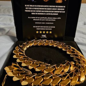 18mm Cuban Link chain -14k gold cuban chain -unisex -hip hop -cubana big chain-heavy weight-premium quality-solid -gift for him-