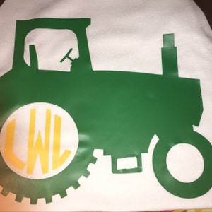 Download Farm Tractor Monogram SVG File Cutting Template-Vector ...