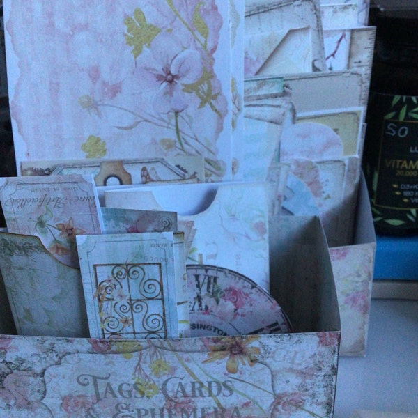 Ephemera, Box, Shabby Chic, Junk Journal, Pastel, Storage, My Porch ...
